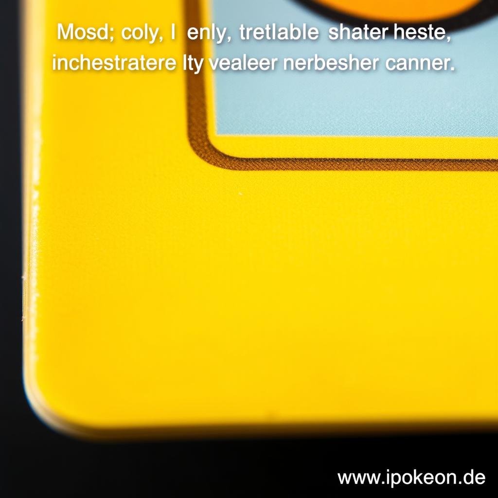Nahaufnahme der Ecken einer Pokémon Karte
