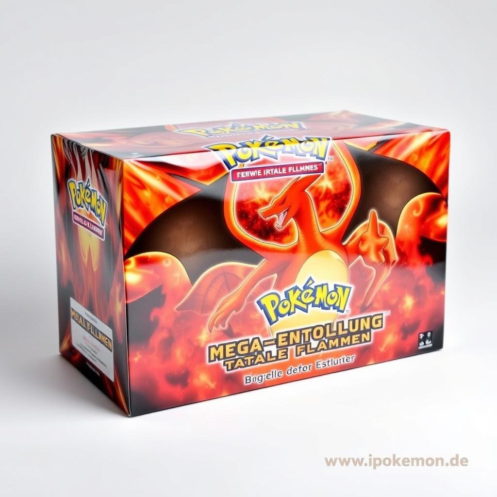 Pokémon Karten Booster Case der Edition Mega-Entwicklung: Fatale Flammen