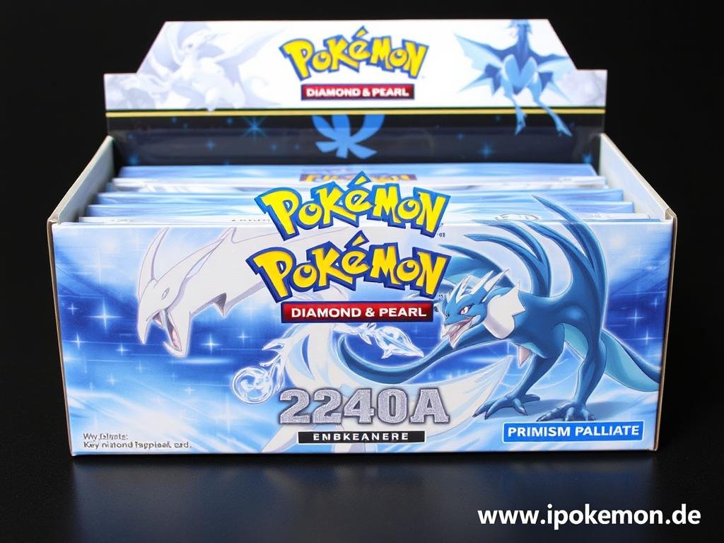 Pokémon Karten Display aus der Diamant & Perl Ära mit verfeinertem Design