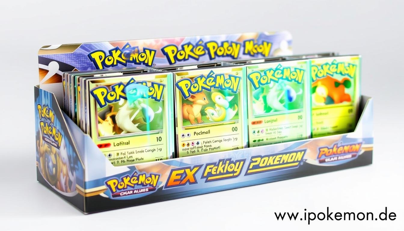 Pokémon Karten EX-Serie Display mit verbesserten Verpackungsdesigns