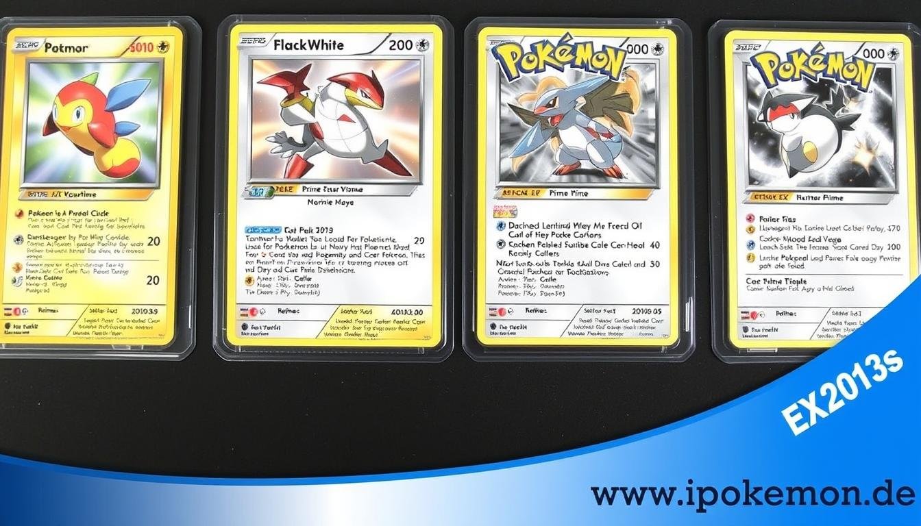 Pokémon Karten aus der HeartGold & SoulSilver und Black & White Ära mit Prime und EX Karten