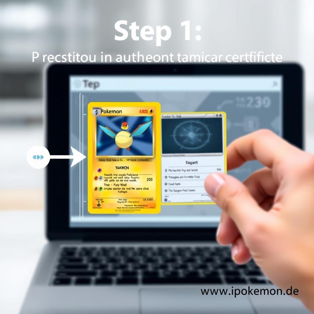 Registrierung einer Pokémon Karte in der Blockchain