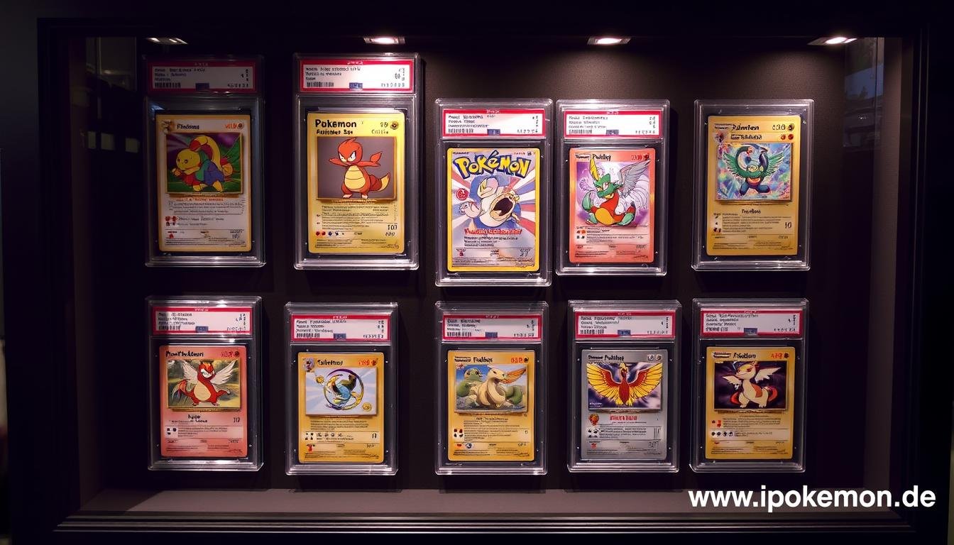 Sammlung hochwertiger PSA-bewerteter Pokémon Karten