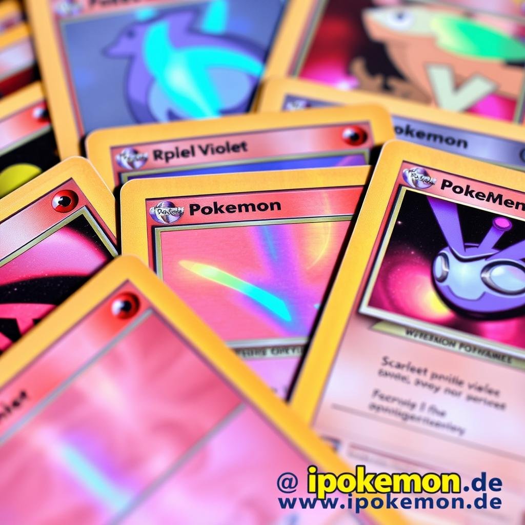 Seltene Pokémon Karten der Karmesin & Purpur Serie