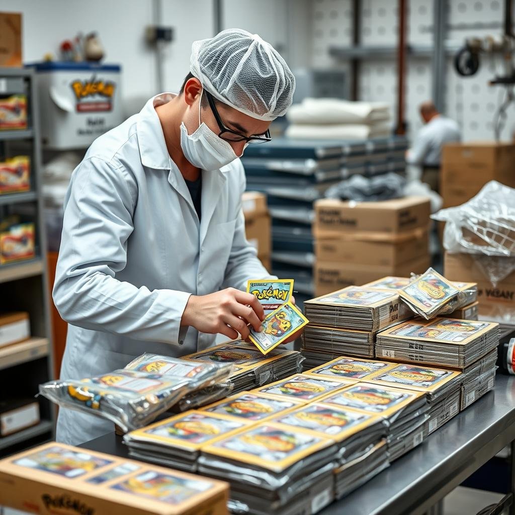 Sichere Verpackung von Pokémon Karten für den Großhandelsversand