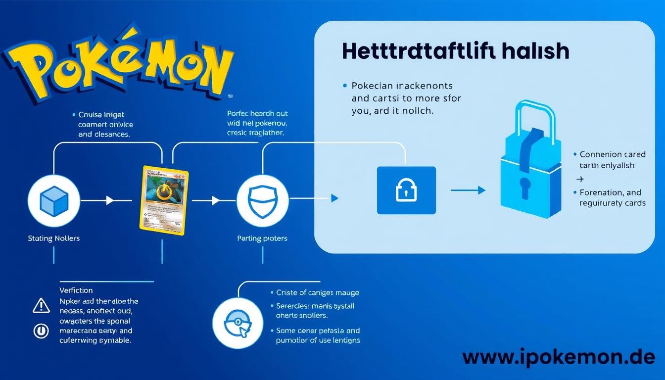 Technische Darstellung der Blockchain für Pokémon Karten