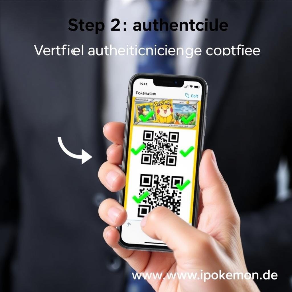 Verifizierung einer Pokémon Karte mit QR-Code