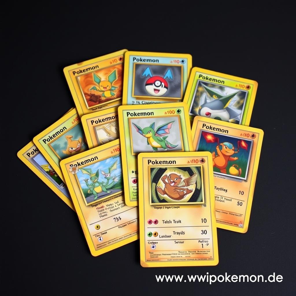 Vintage Pokémon Karten aus den ersten Editionen