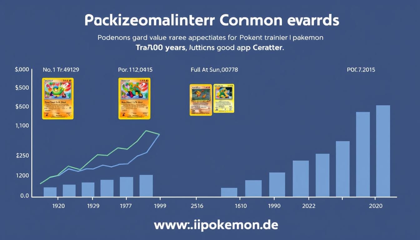 Wertentwicklung von seltenen Pokémon Trainerkarten über die Jahre